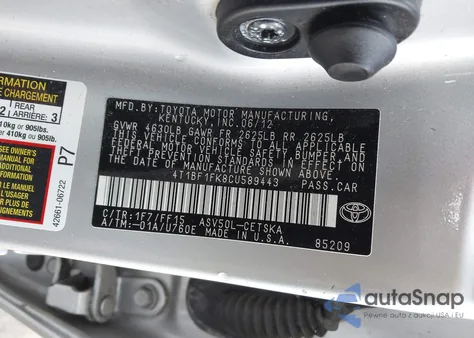 2012 Toyota Camry Se from USA, damaged, VIN 4T1BF1FK8CU589443